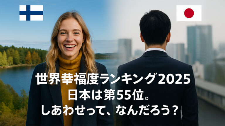 【世界幸福度ランキング2025】日本は第55位｜しあわせって、なんだろう？｜HAPPY WOMAN ACADEMY