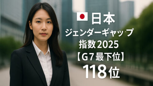 【前年同様118位でG7最下位】日本のジェンダーギャップ指数2025──「政治のガラスの天井」はさらに厚く？｜HAPPY WOMAN ACADEMY
