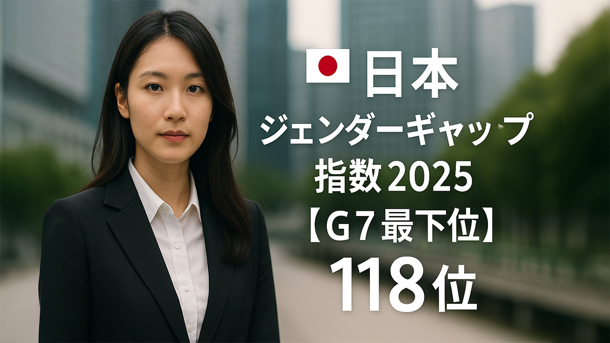 【前年同様118位でG7最下位】日本のジェンダーギャップ指数2025──「政治のガラスの天井」はさらに厚く？｜HAPPY WOMAN ACADEMY
