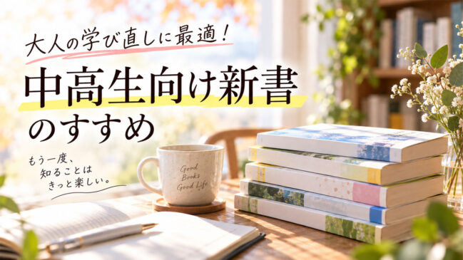 大人の学び直しに最適！中高生向け新書のすすめ｜HAPPY WOMAN ACADEMY