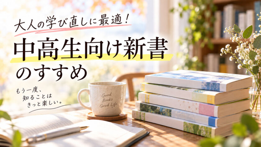 大人の学び直しに最適!中高生向け新書のすすめ|HAPPY WOMAN ACADEMY